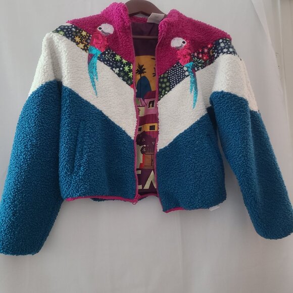 DISNEY ENCANTO Puff Jacket, sparkly, tropical, colorful - Picture 1 of 3